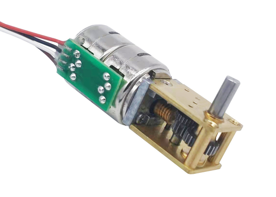 High Torque Multi Gear Ratio Double Stack Stepper Motor 15mm With Worm Gearbox