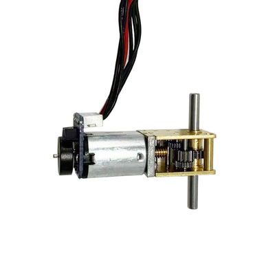 Moteur à engrenages en courant continu à brosse de 12 V avec boîte de vitesses à vers pour serrures électriques