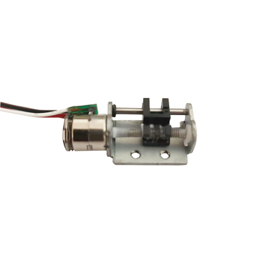 2 phases 8 mm de diamètre 18 degrés angle de pas Micro Slider moteur pas à pas linéaire avec support