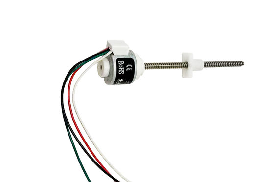 1.8 moteur pas à pas de 15 mm de diamètre, micro moteur pas à pas linéaire avec vis-mère de 5 VCC, bipolaire avec curseur en plastique