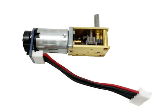 Réducteur d'angle droit en métal de 12 mm avec moteur à engrenages N20dc 3v 6v 12v avec encodeur Petit moteur à engrenages CC pour serrure électronique Moteur électrique à balais CC