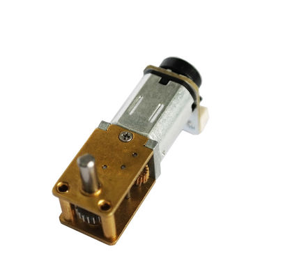 Load Speed 2.4~6( V ) 12250 RPM  Brush DC Gear Motor With Worm Gear Box for Electtric Door Locks